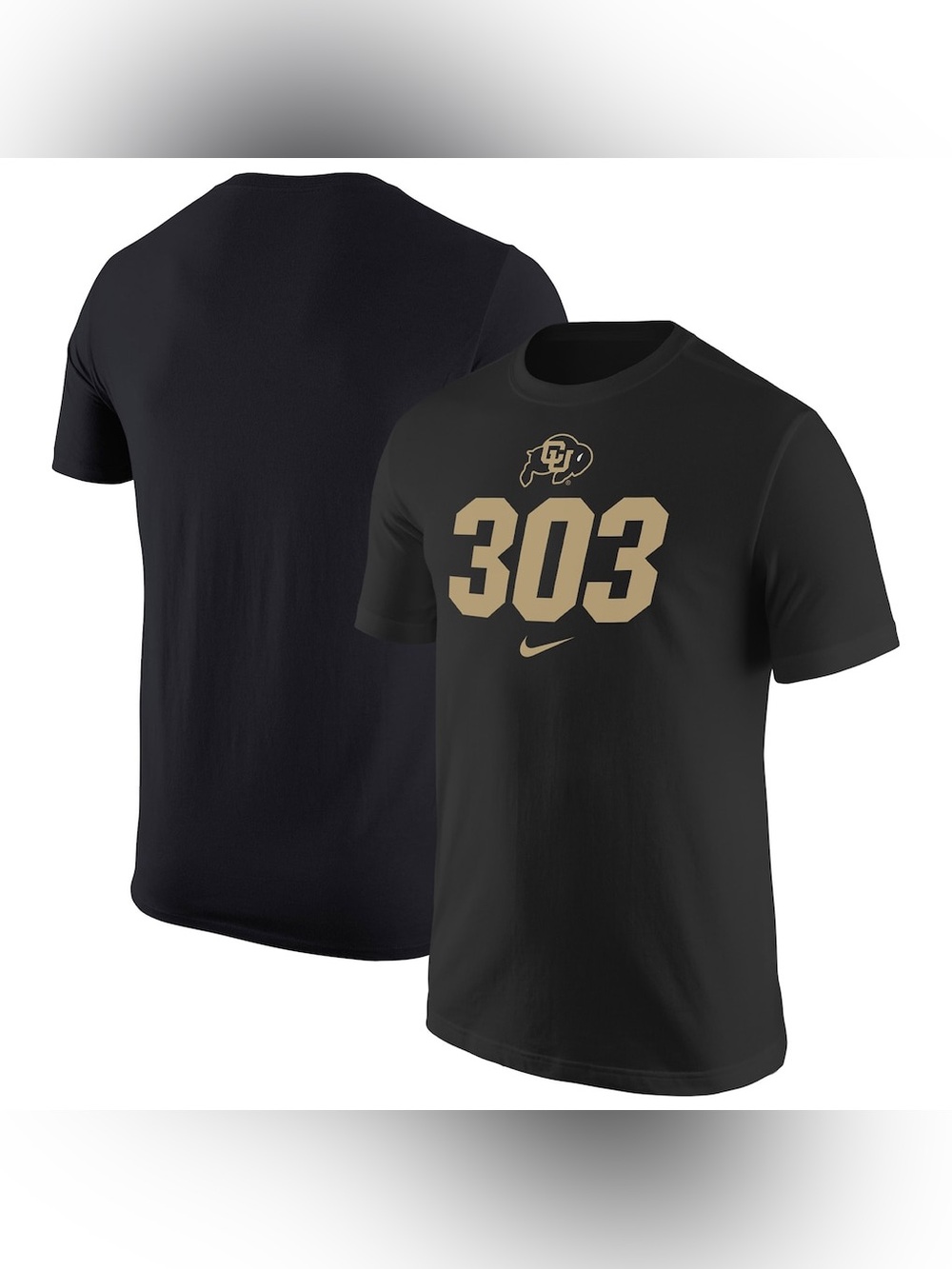 Nike- Men’s Colorado Buffaloes 303 T-Shirt - Size Small - Black & Gold